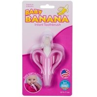 Gryzak Szczoteczka Treningowa - Pink | Baby Banana