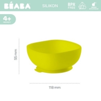 Silikonowa miseczka z przyssawką - Yellow | Beaba