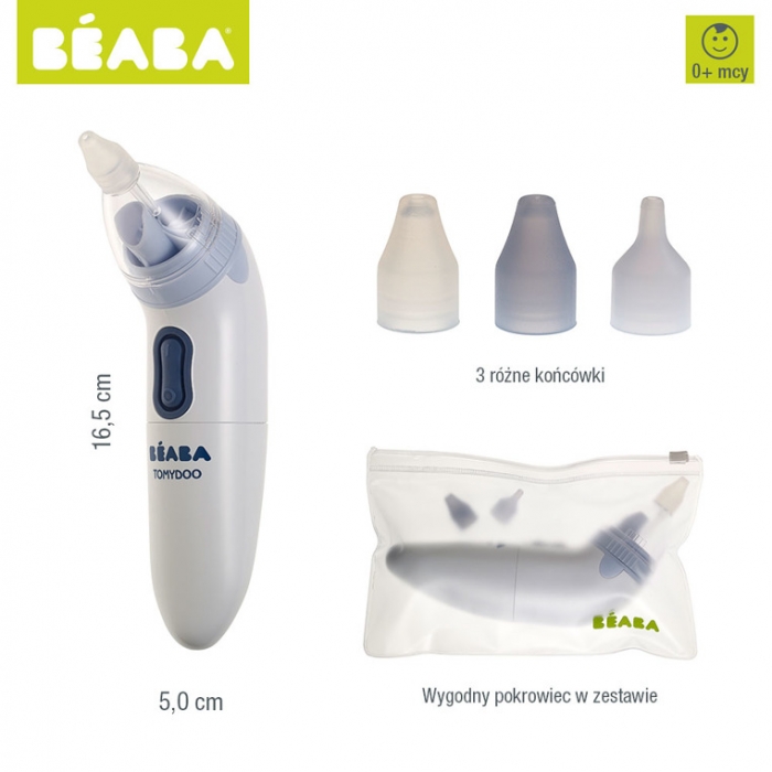 Elektroniczny aspirator do nosa Tomydoo - Mineral | Beaba