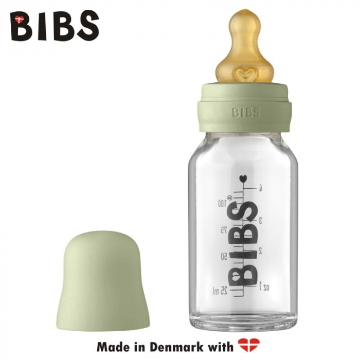 Antykolkowa Butelka Szklana dla Noworodków 110 ml SAGE | BIBS