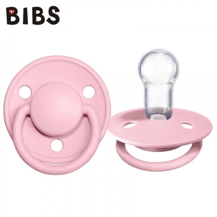 Smoczek Uspokajający Silikonowy DE LUXE Baby Pink One Size | BIBS