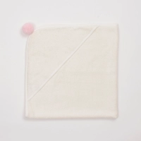 Bambusowy ręcznik niemowlęcy 75x75cm - Różowy | BimBla