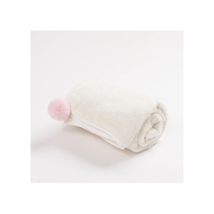 Bambusowy ręcznik niemowlęcy 75x75cm - Różowy | BimBla