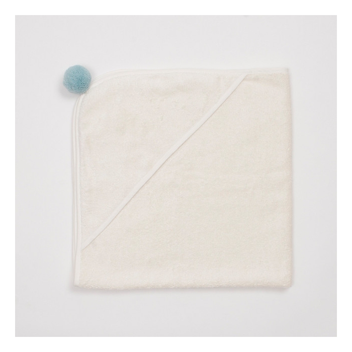 Bambusowy ręcznik niemowlęcy 75x75cm - Niebieski | BimBla