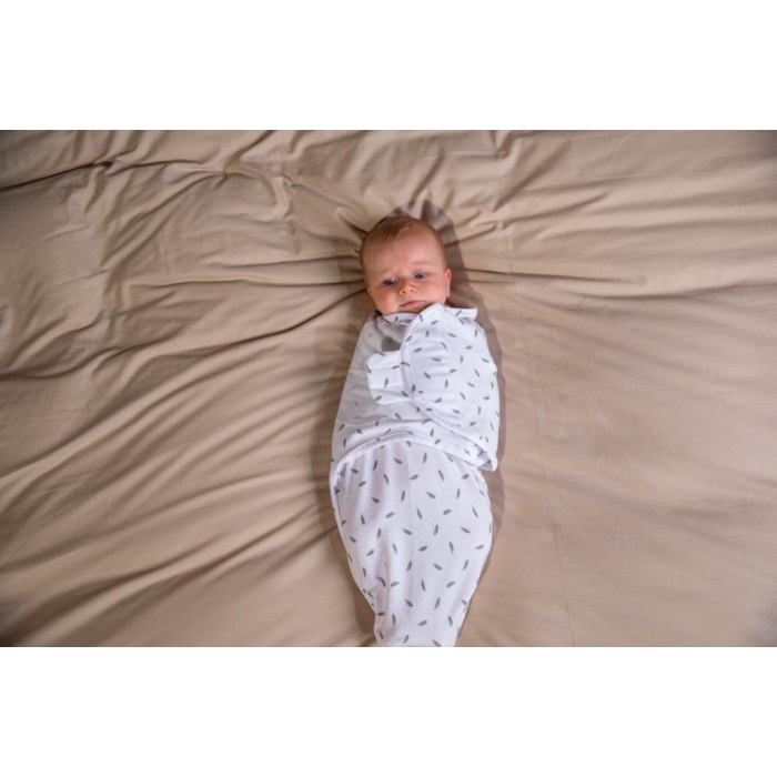 Otulacz niemowlęcy Grey Feathers | Bo Jungle