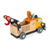 Drewniana ciężarówka budowlana do składania z narzędziami Brico'kids | Janod