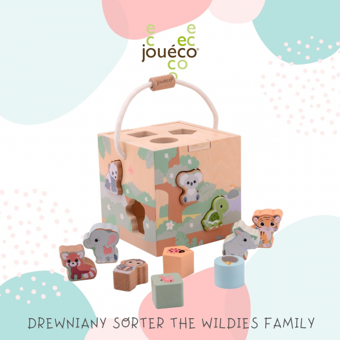 Drewniany sorter The Wildies Family | Joueco