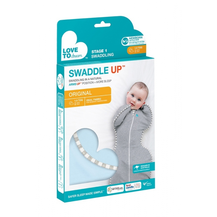 Otulacz Swaddle UP - Dusty Blue XS 1.0Tog | Love To Dream