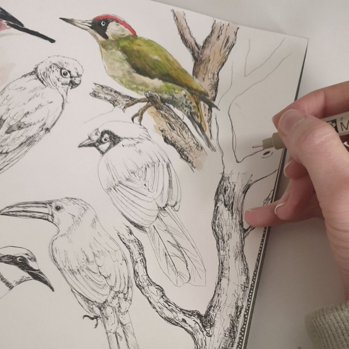 Otulacz do fotelika Velvet - Ornithology | Makaszka