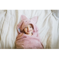 Bambusowy ręcznik Powder Pink - Rabbit | My Memi