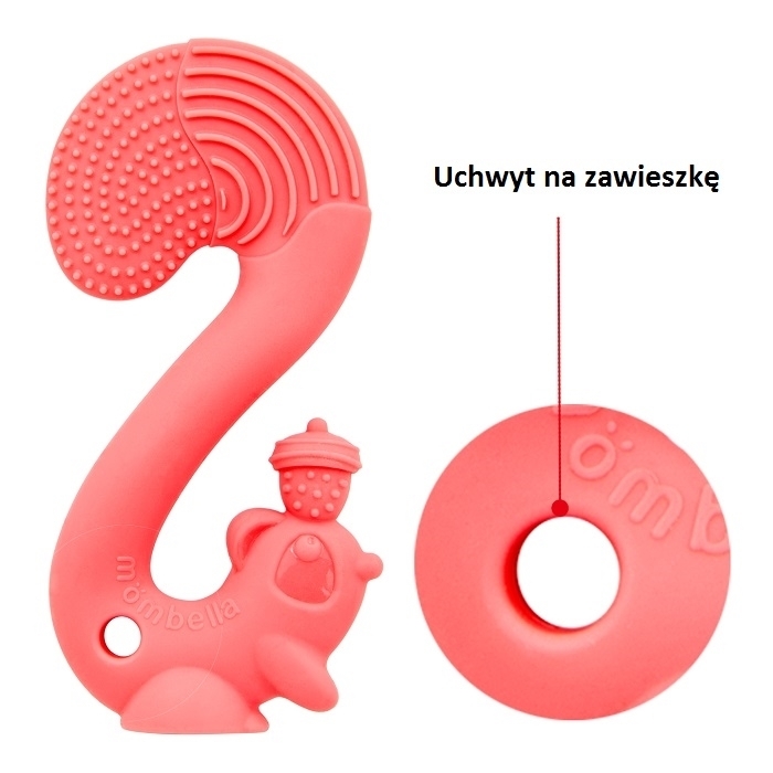 Gryzak Zabawka Squirrel Red | Mombella