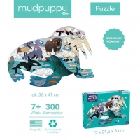 Puzzle konturowe mors Arktyka 300 elementów 7+ | Mudpuppy