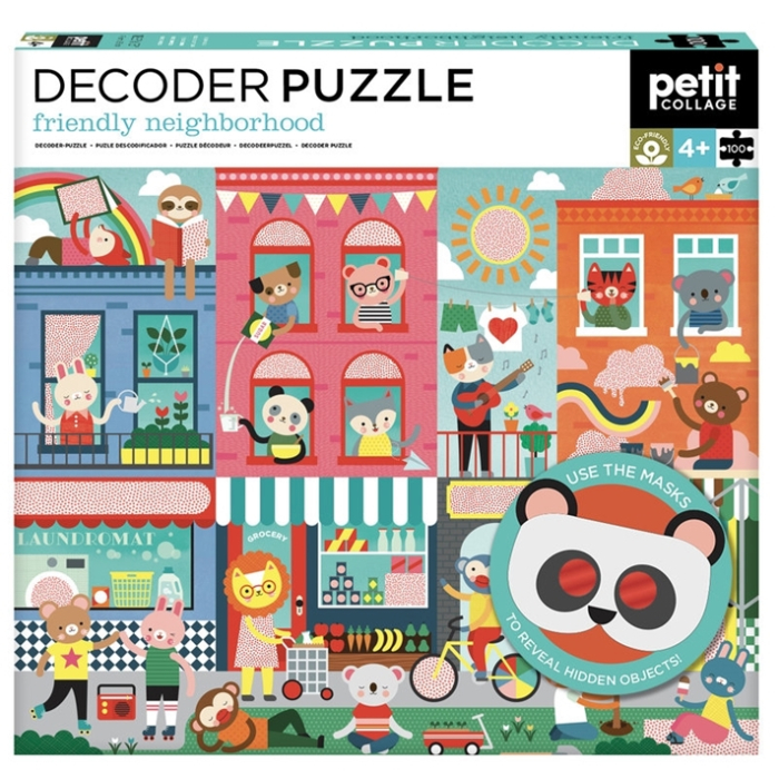 Puzzle Decoder Ukryte Obrazki Sąsiedzi | Petit Collage