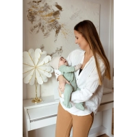 Pajacyk niemowlęcy Organic Cotton - Szałwia | Poofi