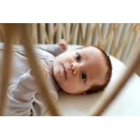 Pajacyk niemowlęcy Organic Cotton - Jasny Szary | Poofi