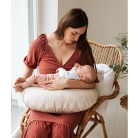 Wodoodporna poduszka do karmienia niemowląt HYGIENIC - Latte | Poofi