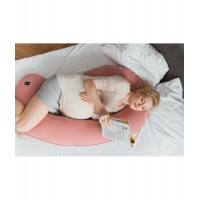 Pokrowiec na poduszkę ciążową Organic - Herbaciana Róża | Poofi