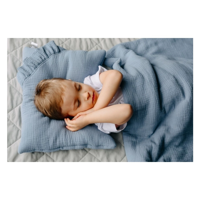 Pościel muślinowa dla niemowląt - Niebieska | Pulp