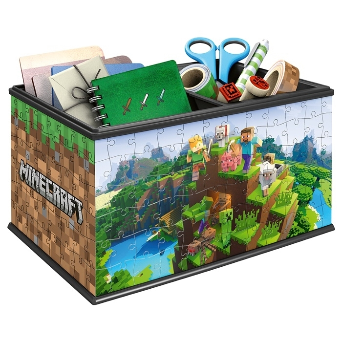 Puzzle 3D Szkatułka Minecraft 216 el | Ravensburger