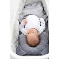 Poduszka z wglebieniem na glowke Royal Baby- Grey | Sleepee