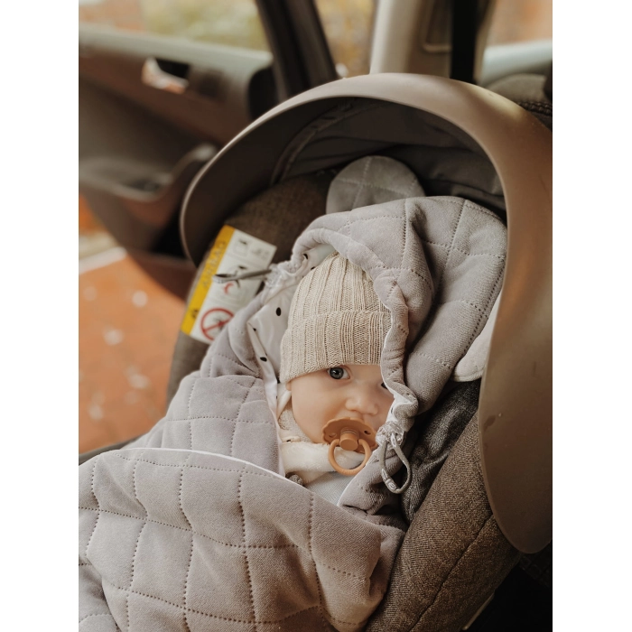 Otulacz/kocyk do fotelika samochodowego Royal Baby Grey | Sleepee