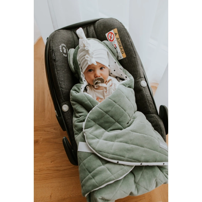 Otulacz/kocyk do fotelika samochodowego Royal Baby Green | Sleepee