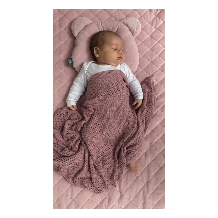 Bambusowy kocyk Ultra Soft - Baby Pink 80x100cm | Sleepee