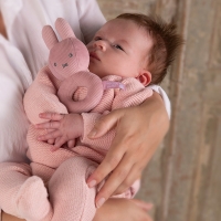 Miffy Pink Babyrib Grzechotka miękka | Tiamo
