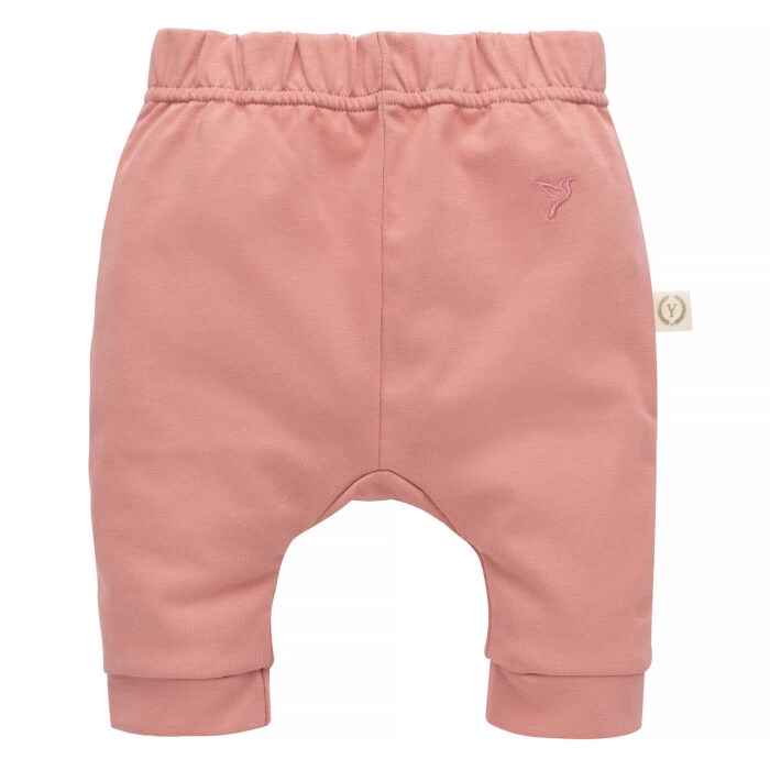Spodnie niemowlęce z bawełny organicznej - ROSE GOLD | Yosoy