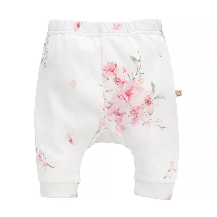Spodnie niemowlęce z bawełny organicznej - JAPANESE FLOWERS | Yosoy