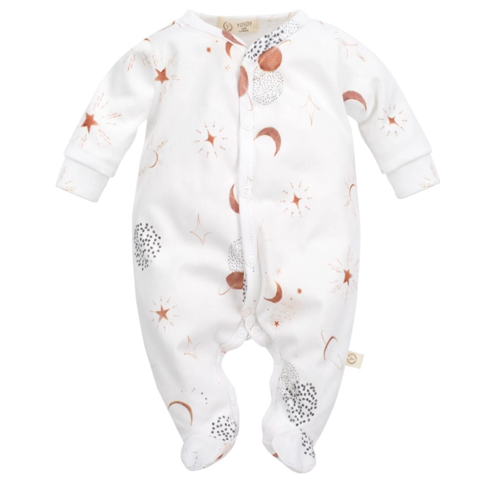 Pajac niemowlęcy Organic Cotton Sky Stars | Yosoy