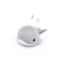 Projektor z dźwiękami i czujnikiem płaczu Wieloryb WALLY Grey | Zazu