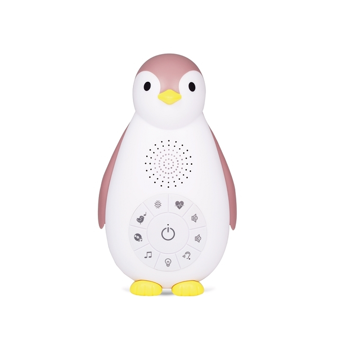 Usypianka Bluetooth z lampką nocną Pingwin Pink ZOE | Zazu