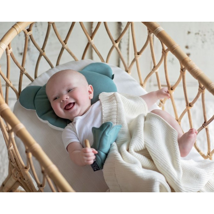 Kocyk dla niemowląt z bawełny organicznej marki Poofi
