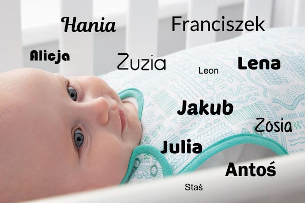 Dziecko i lista najpopularniejszych imion dla dzici.